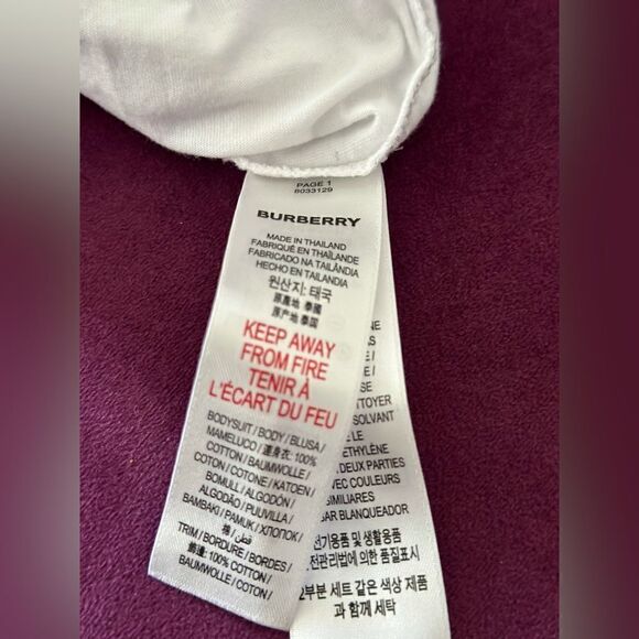 Burberry 12 month check overalls + body set - Picture 5 of 8